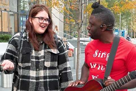 People are Stunned When This Office Worker Sings In Public