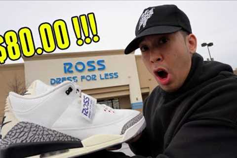 FOUND HEAT SNEAKER AT ROSS !!! JORDAN 3 REIMAGINED FOR $80.00 !!!!