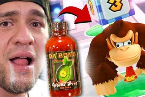 Mario Party You Lose = EXTREME Hot Sauce Challenge