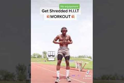 Best HIIT WORKOUT to do anywhere to get SHREDDED #shorts #fitness