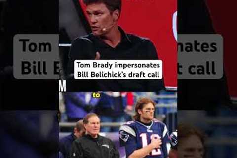 Tom Brady’s Belichick impersonation is spot on 😂