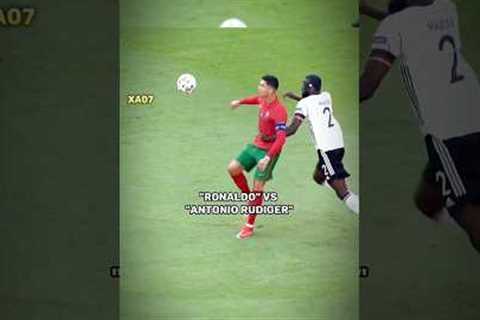 Ronaldo Destroying Antonio Rudiger🥶😱 #shorts #ronaldo #messi #shortsvideo