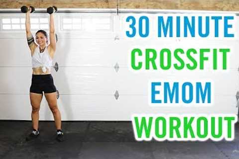 30 Minute FULL BODY at Home Crossfit EMOM Workout w/ Dumbbells