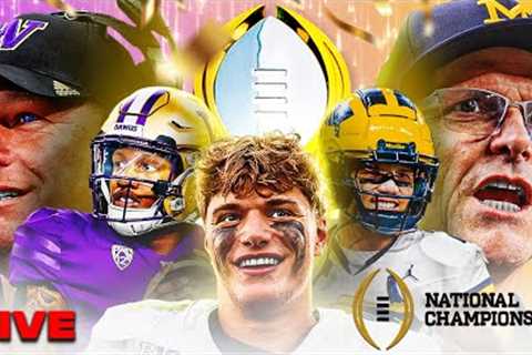 No. 1 Michigan &amp; No. 2 Washington CLASH in 2024 CFP National Championship