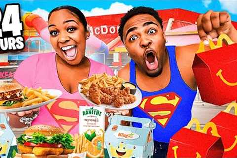 ONLY EATING FAST FOOD KIDS MEAL FOR 24 HOURS!!