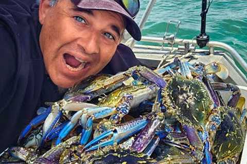 Tons of Work for Tons of Crab! Blue Crab Fishing for an Epic Catch n Cook Dinner