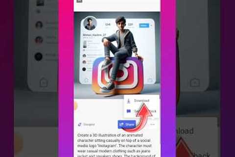 How To Create 3D Ai Social Media Image On Instagram | trending Social Media Profile