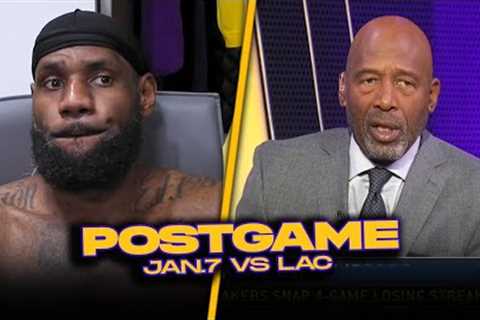 Lakers/Clippers Postgame, J.Worthy, LeBron, AD, Wood, Prince, Ham Reactions | Jan 7, 2024