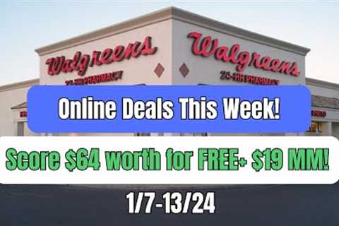 Walgreens Online Deals! Score $64 Worth for FREE+ $19 Money Maker! 1/7-13/24