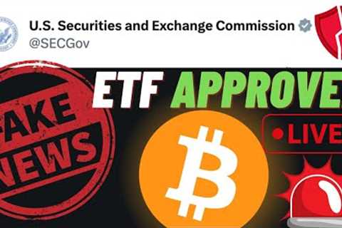 BITCOIN ETF FAKE NEWS!!!!🚨