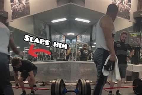 Gym Bully SLAPS Man Mid Workout