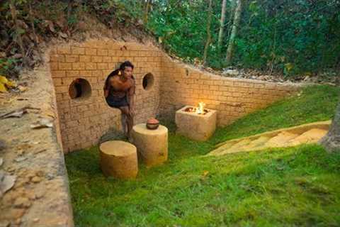 I Built The most Secret Underground Villa by Ancient Skills, Jungle Survival Builder