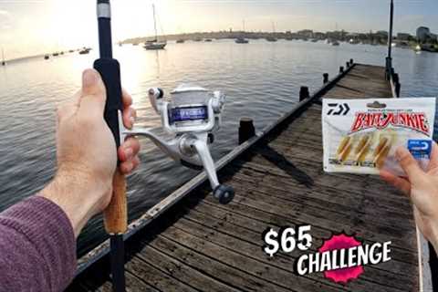 FISHING FOR BEGINNERS - Buying, Rigging &amp; Catching on a $65 Budget Challenge !!