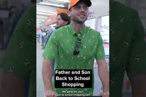 Father and Son Back To School Shopping #shorts