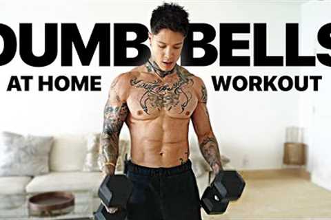 Perfect Full Body Home Workout For Beginners (DUMBBELLS ONLY)