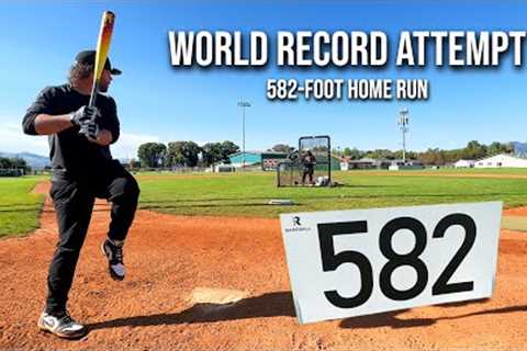 WORLD RECORD ATTEMPT for the FARTHEST BASEBALL EVER HIT | with @KingofJUCO (2023)