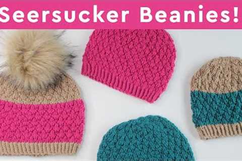 Seacliff Seersucker Hat Knitting Pattern 💖 Easy Knits and Purls