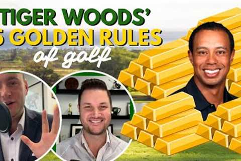 Tiger Woods' Five Golden Rules of Golf!