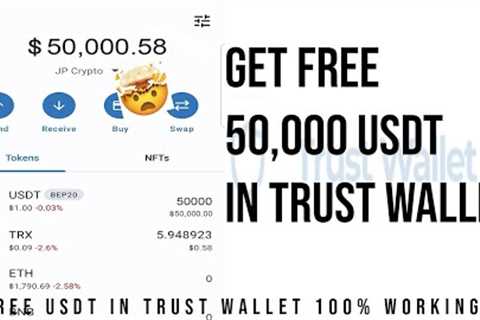 How to hack $50,000 USDT in trust wallet// Get free $50,000 USDT
