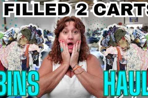 The BINS Was So Good I FILLED 2 CARTS!! ~ GOODWILL OUTLET BINS Thrift HAUL TO RESELL on Ebay