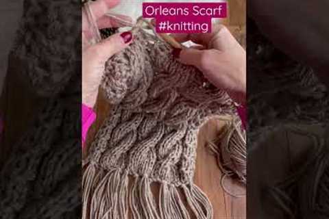 Orleans Scarf Knitting Pattern #knitting #knittingtutorial #knittingtutorial