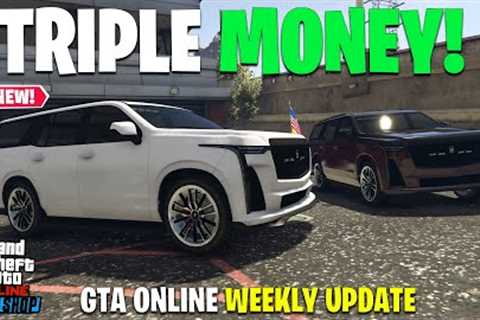 GTA ONLINE WEEKLY UPDATE! NEW CAR, TRIPLE MONEY &amp; DISCOUNTS!