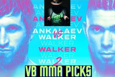 VB MMA PICKS - UFC Vegas 84: Ankalaev vs. Walker 2 (Sat., Jan. 13, 2024)