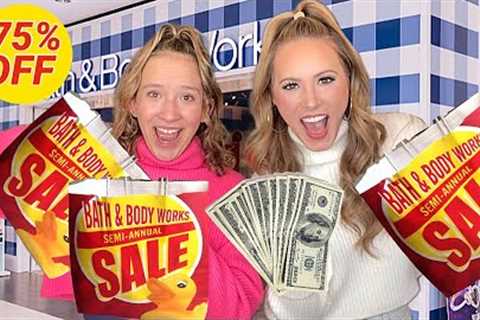COME SHOPPING WITH US AT THE BATH &amp; BODY WORKS SEMI ANNUAL SALE + HAUL 🤑😱