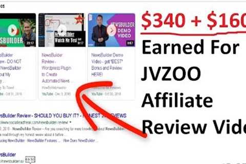 How Much Money I Make From Reviewing JVZOO Affiliate Products on Youtube Part 1