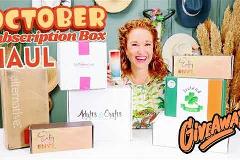 Monthly Subscription Box Haul - October 2023 | New Boxes + Giveaways