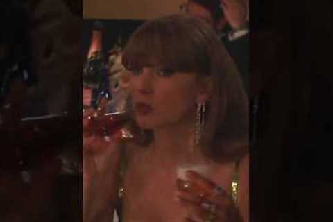 Taylor Swift reacts to Golden Globes joke about her 😒 #shorts #taylorswift