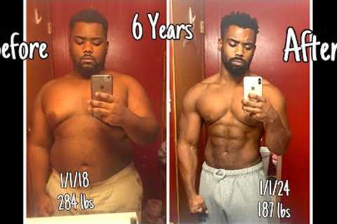 6 Years Weight loss Body Transformation | Losing 100 Pounds