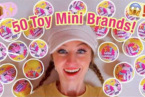 Unboxing 50 *NEW* Toy Mini Brands Series 3!!😱✨ (FIDGETS, NEEDOH, PIGGY, MINI BOOKS?!🤯)