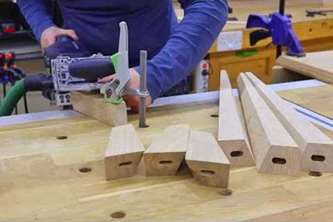Mastering Woodworking: Crafting an Artistic Oak Table with Unique Legs and Precision Techniques