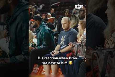 He was shook when he realized it was LeBron 💀