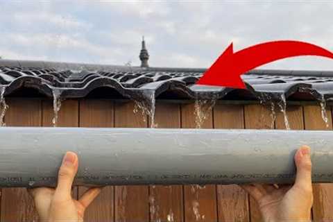 Few people know these 17 techniques of plumbers! Make drainage pipes for tile roofs using water pipe