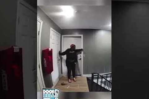 This Is Why You Need a Strong Door (Caught on Ring Doorbell)
