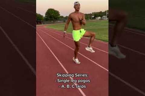 My Warmup Routine Before a Track Workout