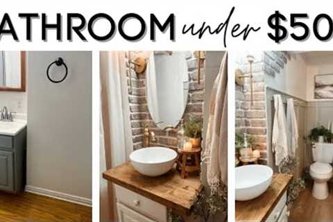BATHROOM REMODEL UNDER $500