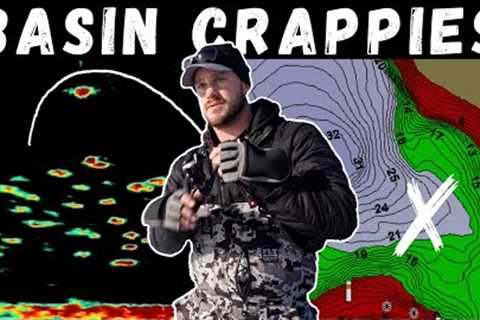 Ice Fishing BIG Schools of Crappies | How to FIND and CATCH Basin Crappie W/ Garmin Livescope