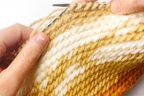 🧶PERFECT 💯👌very easy knitting baby blanket model full video in description