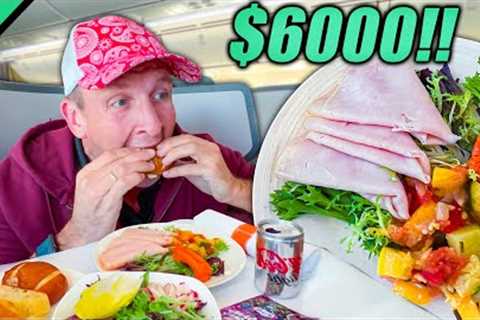 What $6000 Gets You on Ethiopian Airlines! First Class Food in East Africa!