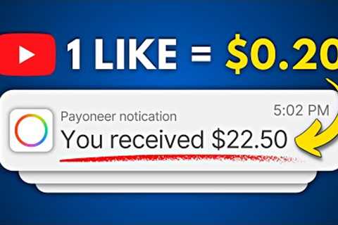Earn $0.20 PER VIDEO Liked - Make Money Online