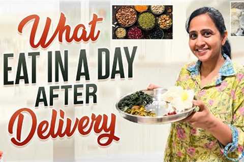 What I Eat In A Day After Delivery || Postpartum Diet || Breastfeeding Food || @LasyaTalks