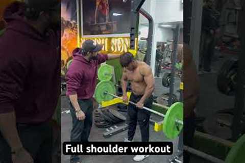 Full shoulder workout #shoulderworkout #gym #fitness #workout