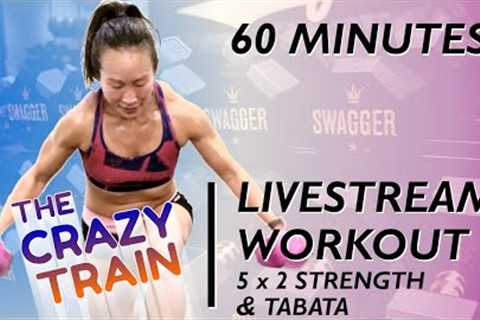 HIIT LIVE 142 - 60 MIN FULL BODY - 5x2 strength + Tabata - with dumbbells