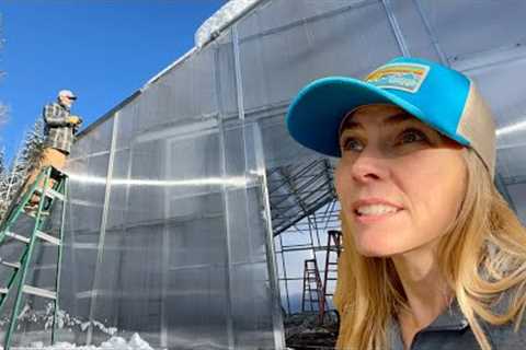 Winter Green House Build- DIY Greenhouse for Winter