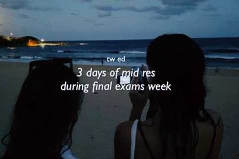 tw ed | 3 days of mid res + im back!! :o