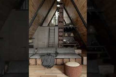 A-Frame Cabin Design build - log Cabin Tiny House