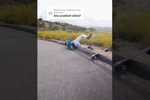 BIG longboard crash #longboard #extreme #sport #downhill #skateboard #fail #crash #insane #shorts